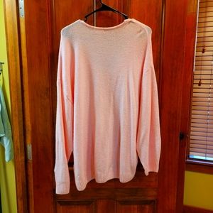 H&M PINK OVERSIZED SWEATER